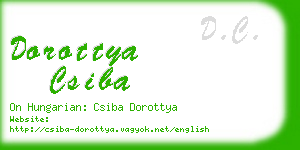 dorottya csiba business card